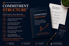 Commitment Structure™ | Business Commitment Framework | Client Decision Clarity Tool | Consultant Advisory Toolkit | BTS™ Digital Download