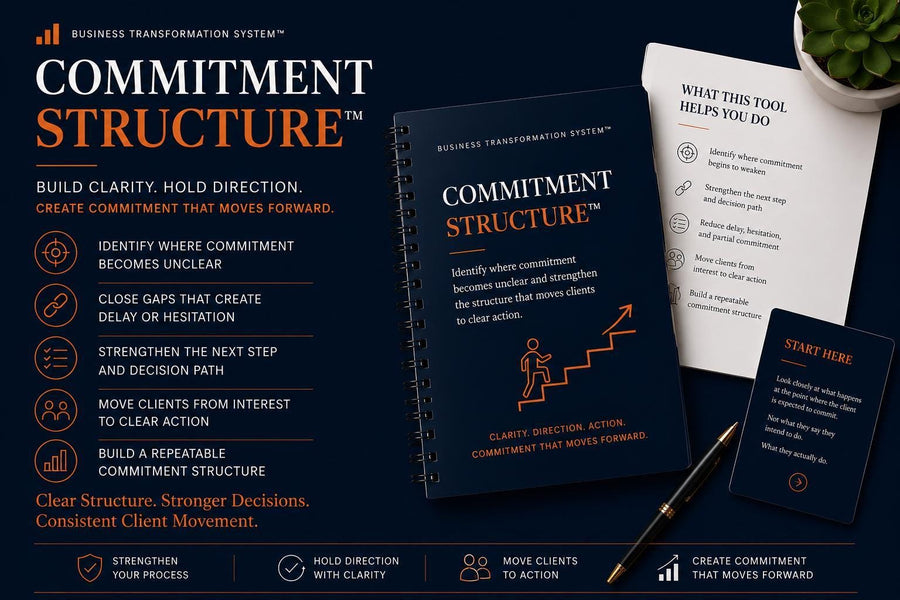 Commitment Structure™ | Business Commitment Framework | Client Decision Clarity Tool | Consultant Advisory Toolkit | BTS™ Digital Download