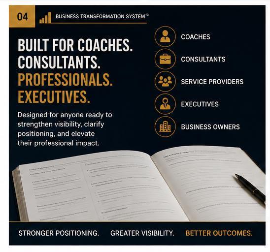 Why You're Being Overlooked™ | Personal Brand Visibility Review | Professional Visibility Audit | Authority & Positioning Workbook