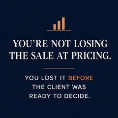 Pricing Hesitation Identifier™ | Why Clients Delay, Question, or Push Back on Pricing | Advisory Evaluation Tool